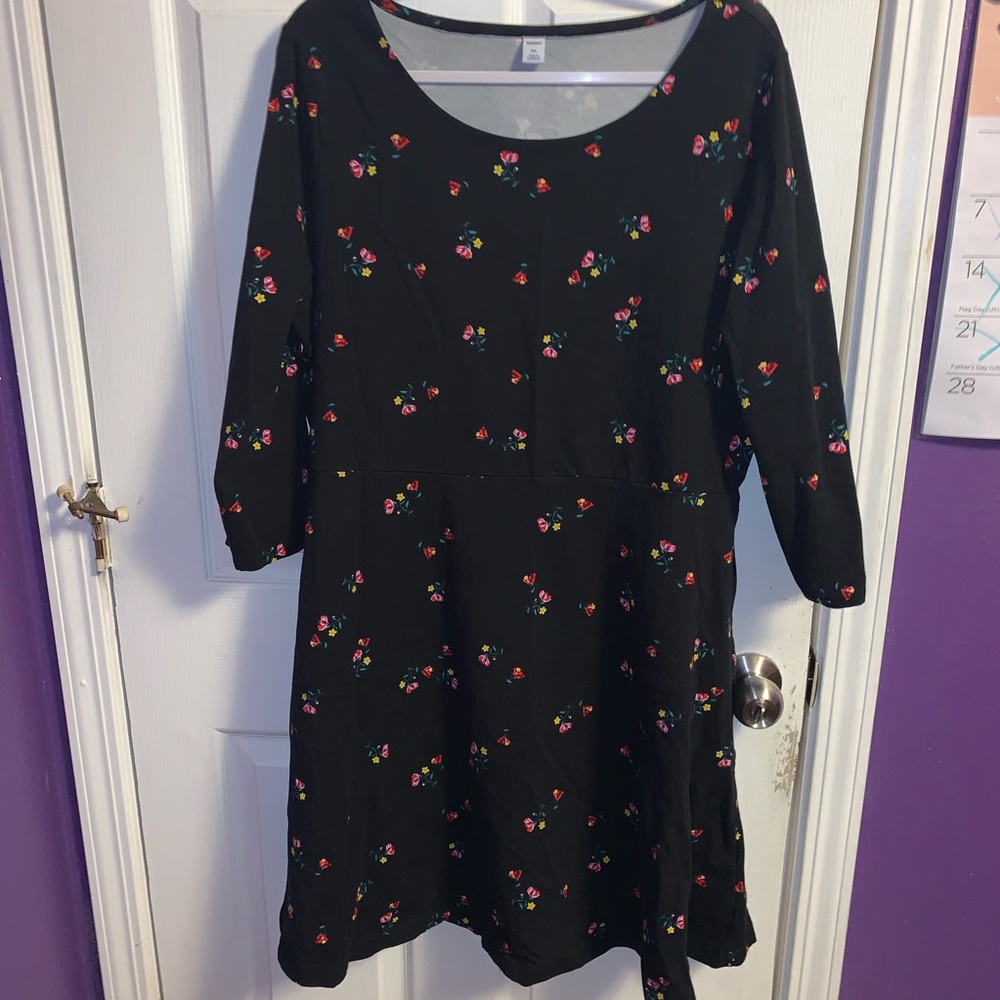 Flowery Skater Dress